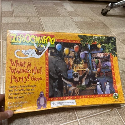 VTg Zoboomafoo What A Wonderful Party Board Game Complete NISP PBS Kids 2000 - Image 1 of 4