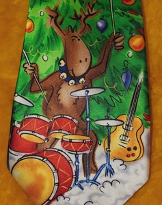 JERRY GARCIA / THANKS DEAD ~ DRACULA CLAUS #58 ~ WEIHNACHTSKRAWATTE FÜR HERREN ~ 60" - Bild 1 von 3