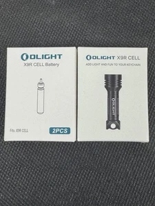 Olight X9R Celda 2.5 Lúmenes Llavero Antorcha + 1 Paquete Par de Baterías de Repuesto NUEVO - Imagen 1 de 2