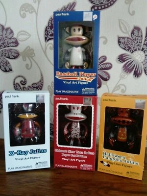 PAUL FRANK VINYL ART FIGURES X4 BOXED NEW UNUSED SEE PICS BUNDLE (489) - Image 1 of 4
