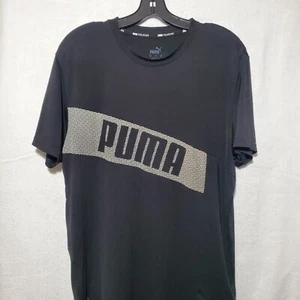 Puma Shirt Mens Small Fit Logo Tee Short Sleeve Sports Fitness Gym Top Training - Picture 1 of 8