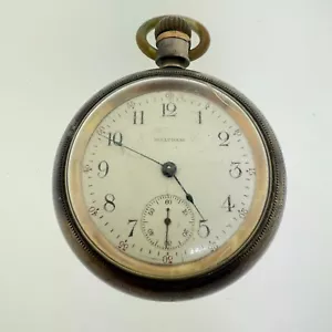 Antico orologio da tasca Waltham 1909 anni 18 17J - grado 825 modello 1883 - funzionante - Foto 1 di 8