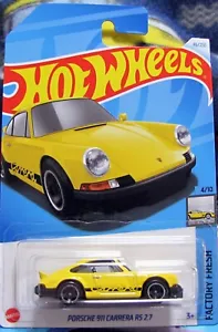 Hot Wheels 2024 Custodia principale C ""Porsche 911 Carrera RS 2.7" fresca di fabbrica 4/10 - Foto 1 di 2