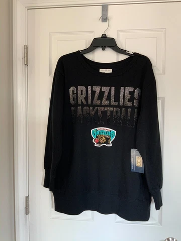 NWT GIII 4 Her By Carl Banks Vancouver Grizzlies Rhinestone Sweatshirt - L Cover