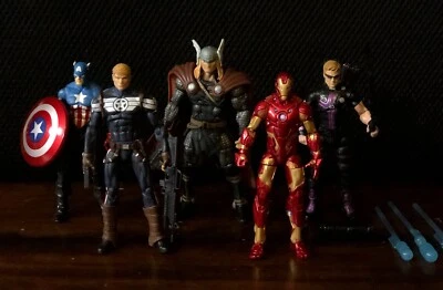 Hasbro Marvel 3.75" Edad Heroica/Vengadores Modernos ¡¡Lote de 5!! Gorra! Iron Man! Thor! Foto 1 de 4