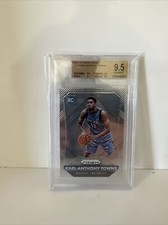 Karl-Anthony Towns 2015 - 16 Panini Prizm Rookie Card #328 BGS 9.5 GEM MINT