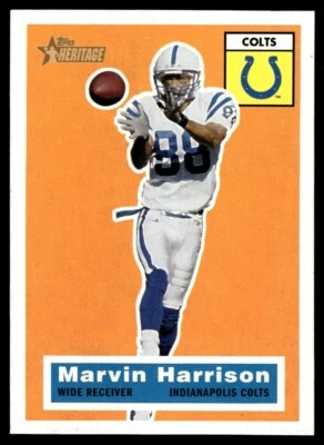 2001 Topps Heritage Marvin Harrison Indianapolis Colts #64 - Image 1 of 2