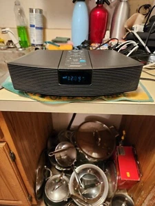 BOSE WAVE RADIO AWR131 Graphite Black With Remote Face Lights Up But Dim - Picture 1 of 6