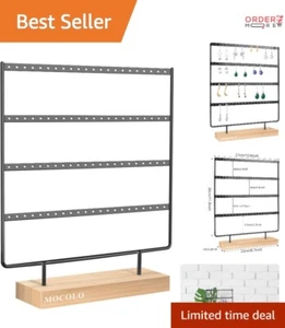 Earring Holder Metal 4 Layers 88 Holes Stylish Display Organizer Jewelry Storage - Picture 1 of 8