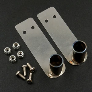 Yeah Racing YA-0630 1/10 Accessory Stainless Steel Muffler Exhaust Pipe (2pcs) - Picture 1 of 1