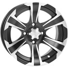 14X8 Black W/ Machined Alloy Wheel For 2011 Yamaha Yfm350 Grizzly Irs 4X4 Auto