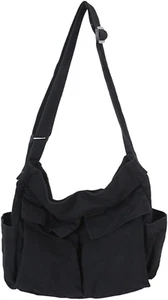 Canvas Crossbody Bag for Women Large Messenger Bags Travel Shoulder Bag Multi-Po - Picture 1 of 7