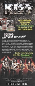 Kiss Texas Lotterie Second Chance Werbeflyer - Bild 1 von 2