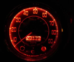 Morris Austin Mini Mk 2 3 Smiths Dash Clock Gauge Red LED Full 8 Bulb Set/Kit  - Picture 1 of 2