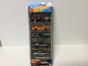 2023 HOT WHEELS FAST & FURIOUS 5 PACK SUPRA DODGE CHARGER MUSTANG CHEVELLE ASTON - Picture 1 of 7