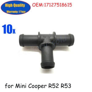 10 piezas Nuevo conector en T manguera de agua para Mini Cooper R52 R53 17127518615 - Imagen 1 de 4