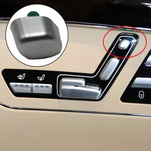 Interruptor/tapa de botón de ajuste del reposacabezas del asiento derecho para Mercedes W221 Clase S 06-13 nuevo - Imagen 1 de 12