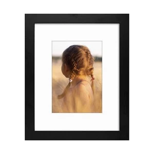Simple and Stylish Picture Frame with Ivory Color Mat & Real Glass (8x10-Table - Picture 1 of 6