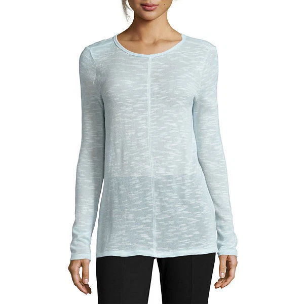 Túnica texturizada manga larga St. John's Bay talla XL nueva ópalo como nueva Foto 1 de 1