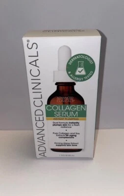 Full Size ADVANCED CLINICALS Collagen Serum ~ New in Box! 1.75 fl oz / 52ML - Image 1 of 4