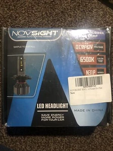 NOVSIGHT H4 LED Headlight Bulb White 6500K, 2Pcs 10000LM 50W Car Headlight Bulbs - Picture 1 of 4