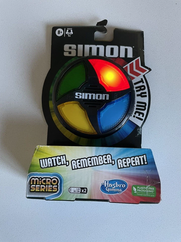 Simon Electronic Game Micro Series New Hasbro Watch Remember Repeat Brand New - Image 1 of 4