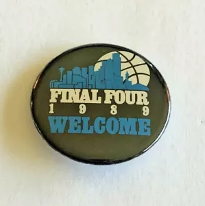 Vintage 1989 Seattle Final Four Pinback Button - Picture 1 of 3
