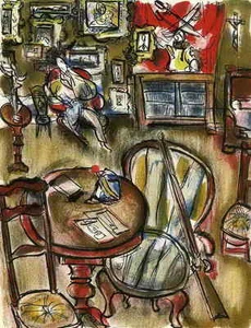 NACH DER JAGD - Gabriel ZENDEL Limitierte OriginalFarblithographie 1963 - Picture 1 of 1