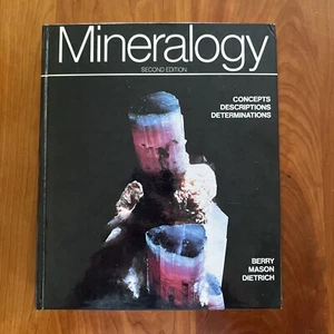 Mineralogy: Concepts, Descriptions, Determinations 2nd Ed 1983 Berry Mason EXCLT - Picture 1 of 7