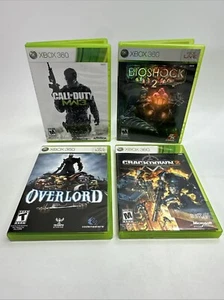 XBOX 360 Game Lot Of 4 - Call Of Duty MW3, Bioshock 2, Overlord, Crackdown 2 - Picture 1 of 9