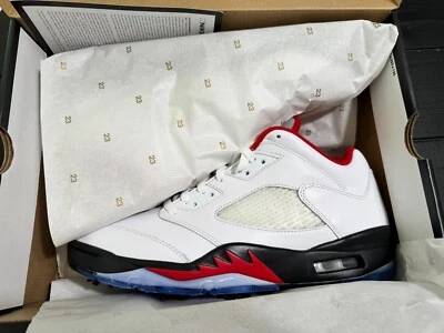 Nike Jordan 5 Low Fire Red Golf para hombre 11,5 Foto 1 de 3