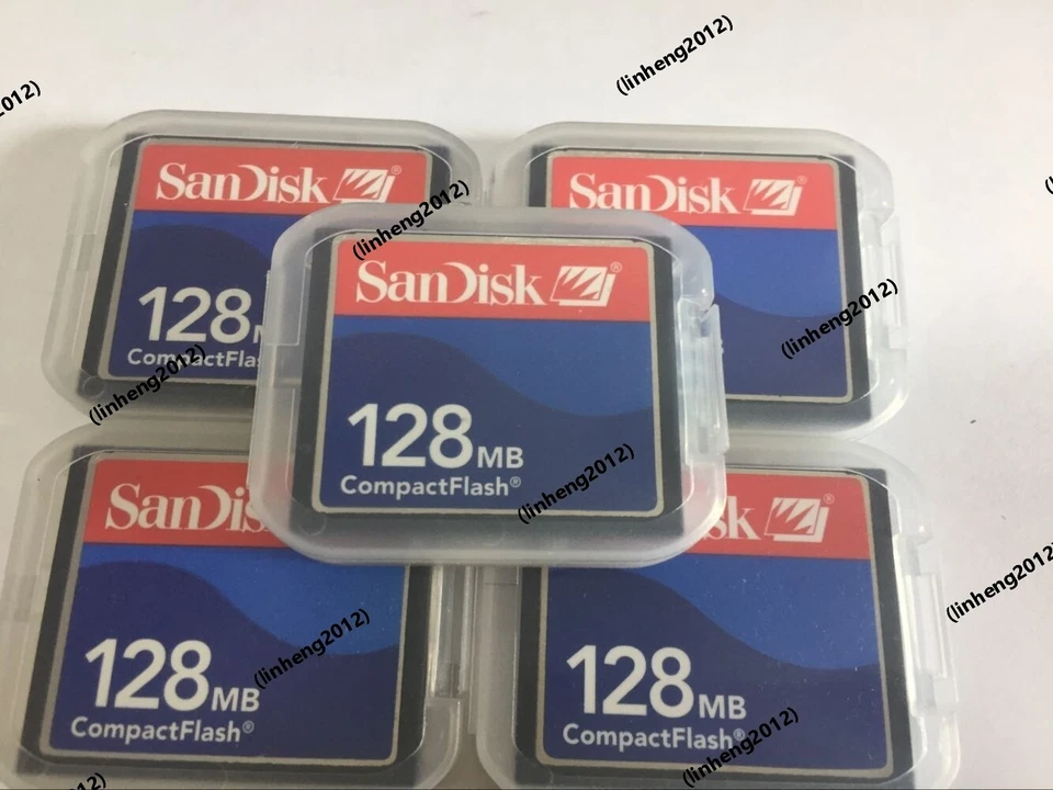 5PCS  128MB  Sandisk  Compact Flash Card 128MB CF Memory card SDCFJ/SDCFB - Image 1 of 3