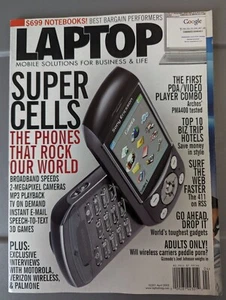 LAPTOP Mobile Solutions... Magazine "SUPER CELLS" April 2005 pre-owned - Imagen 1 de 2