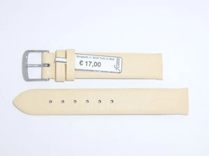 "Reloj de cuero de vaca genuino FLUCO correa Starp 16 mm color melocotón ""Holiday Damen" - Imagen 1 de 2