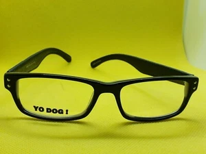 YO DOG! EYEWEAR  8005 51-16 Black with Leather temples Small  Child /boy - Picture 1 of 9