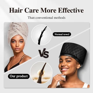 Deep Conditioning Hair Cap Steamer - Electric Heat Hat for Home Spa Care - Picture 1 of 12