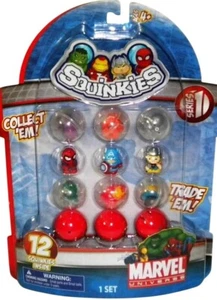 Marvel Squinkies Series 1 Collectible Figures Set w/12 Characters +Mystery Balls - Picture 1 of 3