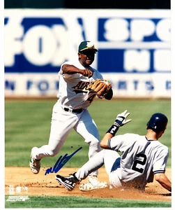 MIGUEL TEJADA Oakland A's 8X10 Autographed Photo with Newark COA #74 - Picture 1 of 3