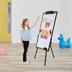 61*91.4cm Magnetic Dry Erase Board w/ Tripod Whiteboard Easel Adjustable Height - Picture 1 of 21