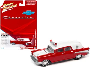 Chevrolet Ambulance Kosmos 1957 Johnny Lightning 1/64 Diecast Model Car - Picture 1 of 6