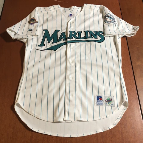 Russell Athletic Authentic Florida Marlins 1997 MLB World Series Jersey White 44 Cover