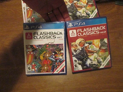 Atari Flashback Classics Vol. 1 & Vol. 2 PS4 Sony SET GAMES BRAND NEW SEALED - Image 1 of 4