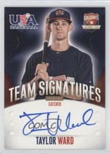 2014 USA Baseball Box Set Collegiate National Team Signatures Taylor Ward Auto