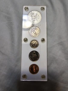 1970 - USA  Proof Set mit 40% Silber Kennedy 5 Münzen in OGP - Bild 1 von 2