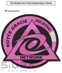 Royce Gracie Jiujitsu Embroidery Patches BJJ Gracie Gi Patches BJJ Patches - Picture 1 of 4
