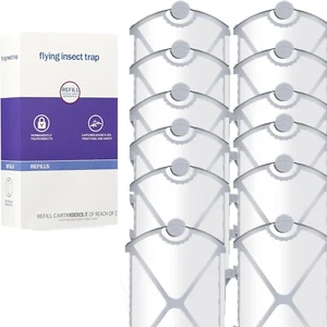 12 PACK Flying Insect Trap Refill Cartridge Kit For Fruit Fly, Flies, Mosquitoes - Picture 1 of 6