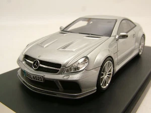 Mercedes Sl 65 AMG Black Series 2009 Plata Coche a Escala 1:43 Absolute Hot - Imagen 1 de 4