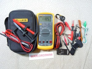 FLUKE 87V TRMS MULTIMETER WITH ACCESSORIES + FLUKE CASE - 0208215. - Picture 1 of 18