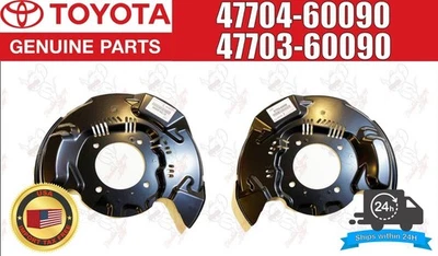 Toyota Lexus Genuine Cover Sub Assy, disc brake dust front LH & RH Set OEM - Image 1 of 4