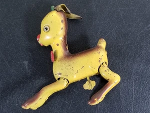 Vintage Blech-Rentier zum Aufziehen Rudolph Spielzeug Japan - Beine bewegen sich, kein Sprung - funktioniert einige - Bild 1 von 8